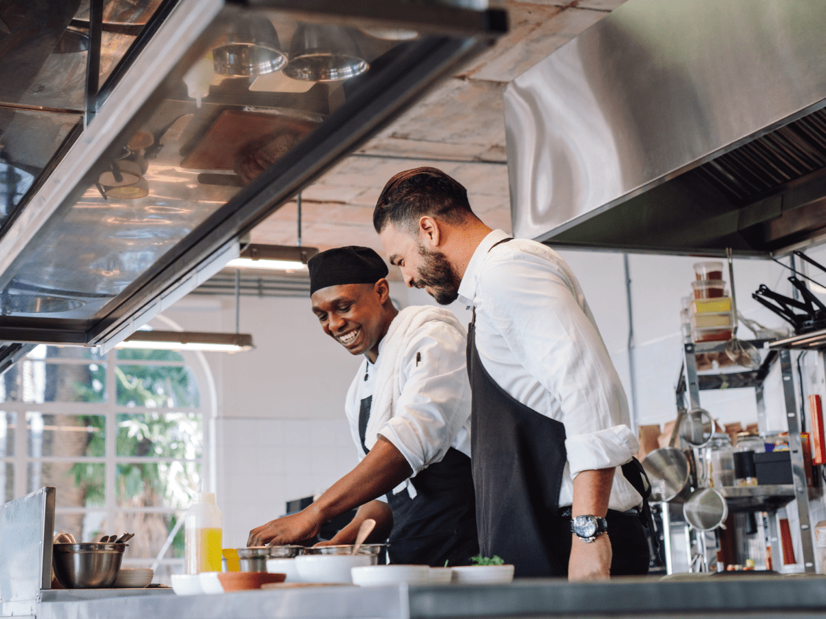 Hospitality workers health and safety and teamwork